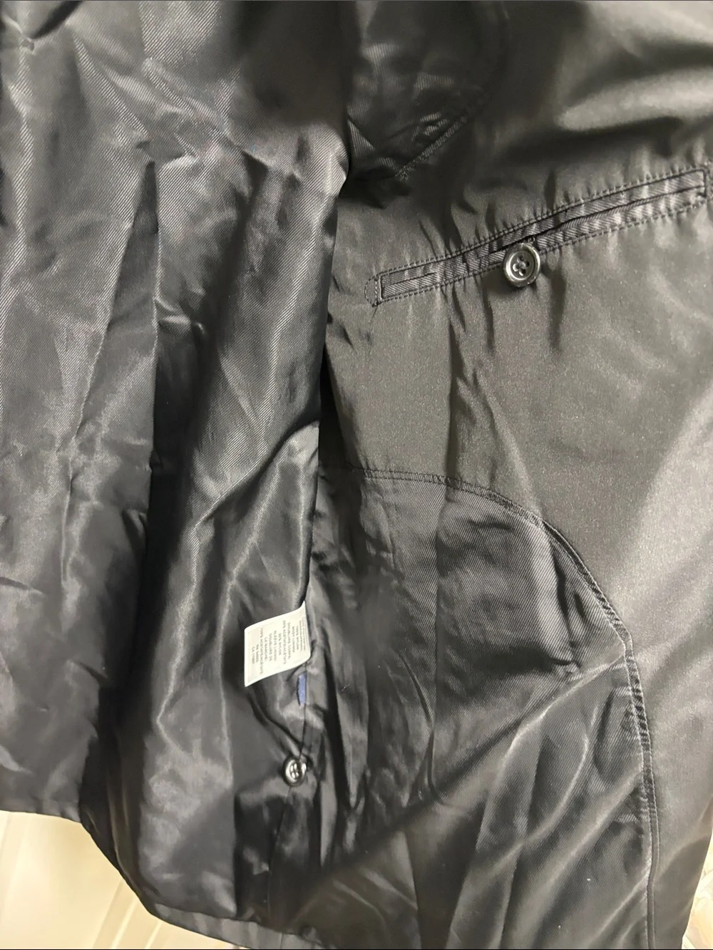 Banana Republic Black Nylon Zip Front water resistant Jacket Size L
